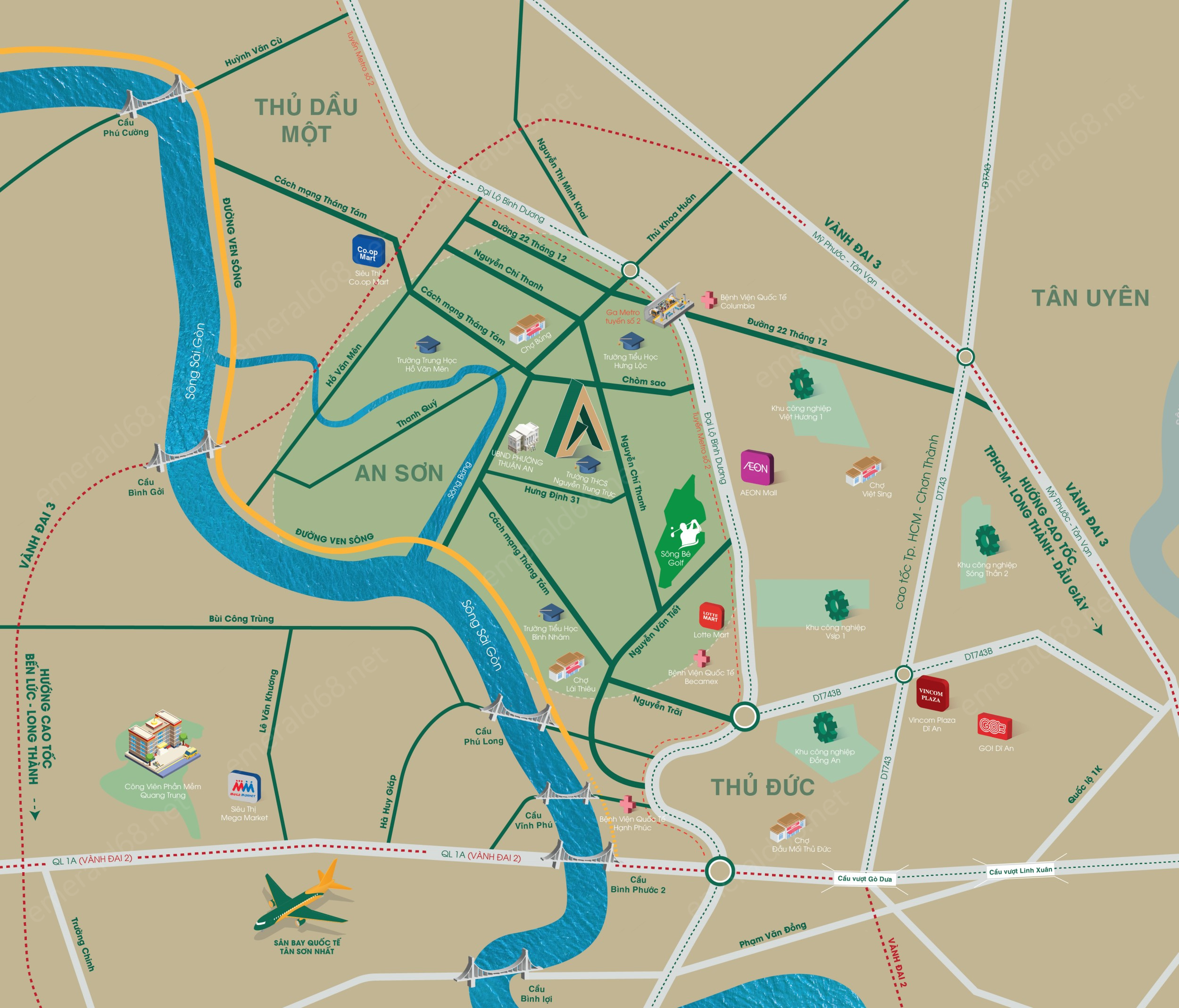 Vị Trí The Emerald Garden View