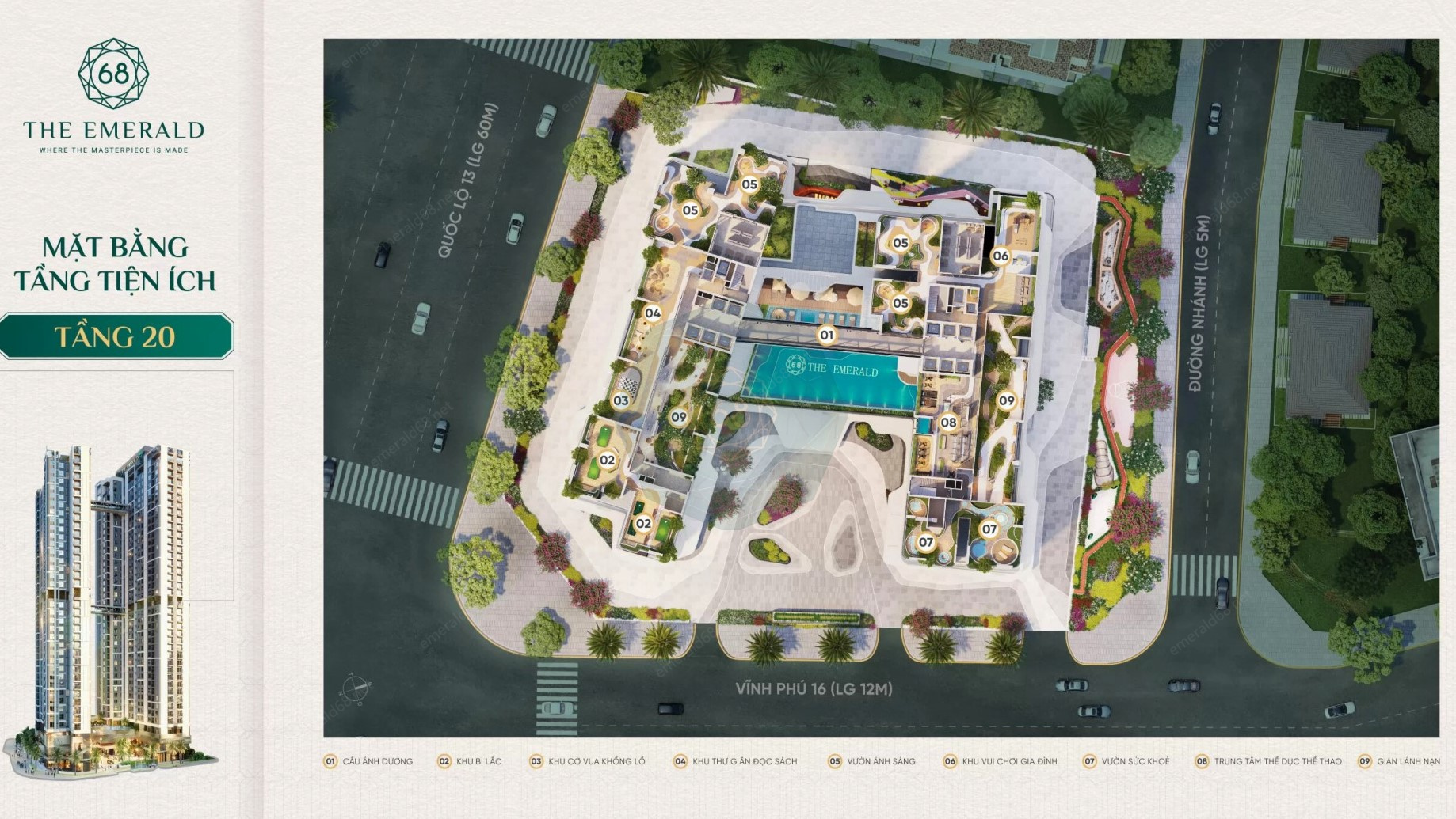 Mặt bằng The Emerald 68_Tầng 20