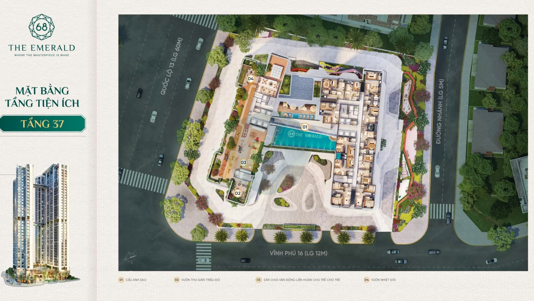 Mặt bằng The Emerald 68_Tầng 37